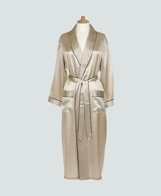 Luxeport Luxurious Silk Robes Ivory