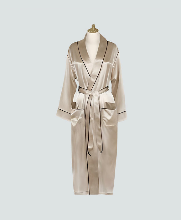 Luxeport Luxurious Silk Robes Ivory