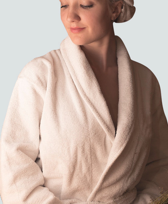 LuxeportSPA Bamboo Robe Ivory