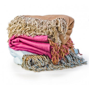 Bamboo Reversible Fringed Throws